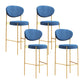 Living Room Upholstered Bar Stool Industrial Armless Bar Chair