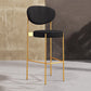 Living Room Upholstered Bar Stool Industrial Armless Bar Chair