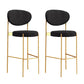 Living Room Upholstered Bar Stool Industrial Armless Bar Chair