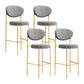 Living Room Upholstered Bar Stool Industrial Armless Bar Chair