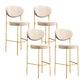 Living Room Upholstered Bar Stool Industrial Armless Bar Chair