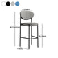 Living Room Upholstered Bar Stool Industrial Armless Bar Chair