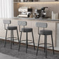 Industrial Footrest Counter Stool Low Back Armless Bar Chair