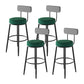Industrial Footrest Counter Stool Low Back Armless Bar Chair