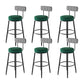 Industrial Footrest Counter Stool Low Back Armless Bar Chair