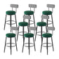 Industrial Footrest Counter Stool Low Back Armless Bar Chair