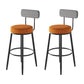 Industrial Footrest Counter Stool Low Back Armless Bar Chair