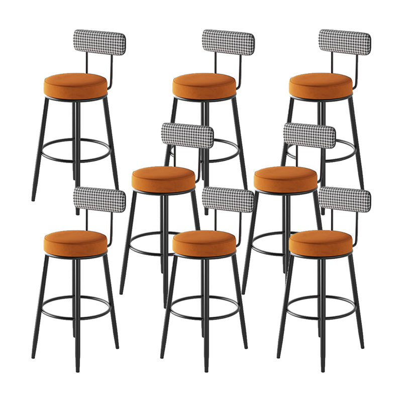Industrial Footrest Counter Stool Low Back Armless Bar Chair