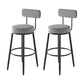 Industrial Footrest Counter Stool Low Back Armless Bar Chair