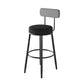 Industrial Footrest Counter Stool Low Back Armless Bar Chair
