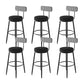 Industrial Footrest Counter Stool Low Back Armless Bar Chair