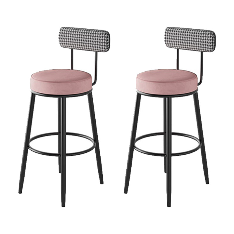 Industrial Footrest Counter Stool Low Back Armless Bar Chair