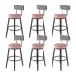 Industrial Footrest Counter Stool Low Back Armless Bar Chair