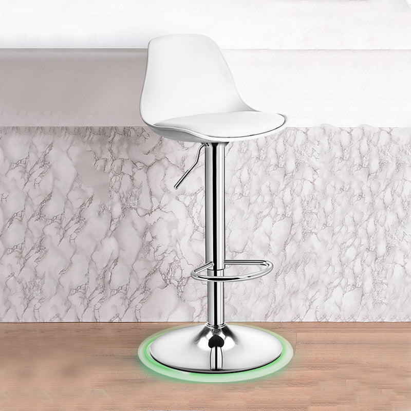 Taburete de bar tapizado con acabado mate, taburete de altura ajustable para el hogar moderno