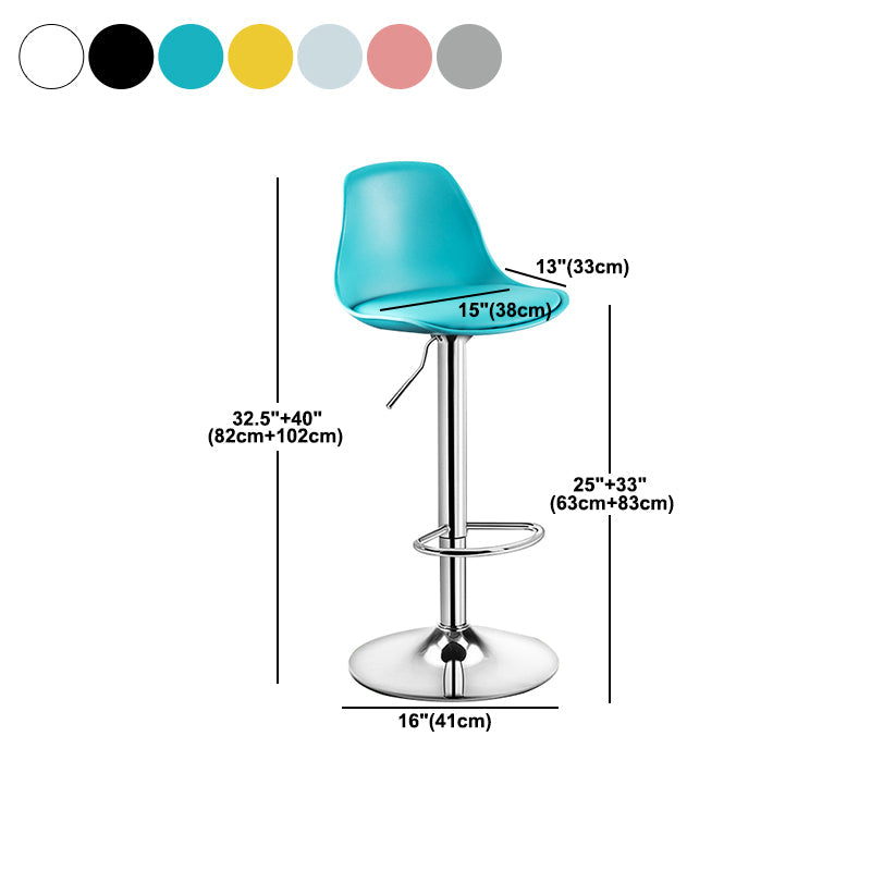 Taburete de bar tapizado con acabado mate, taburete de altura ajustable para el hogar moderno