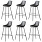 Metal Legs Bucket Bar Stool Industrial Faux Leather Armless Counter Stool Grey 6 Piece Set Clearhalo 'Bar Furniture' 'Bar Stools' 'bar_stools' 'furn' 'furn_bar_stools' 'Furniture' 'Kitchen & Dining Furniture' 5832015