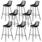 Metal Legs Bucket Bar Stool Industrial Faux Leather Armless Counter Stool Grey 8 Piece Set Clearhalo 'Bar Furniture' 'Bar Stools' 'bar_stools' 'furn' 'furn_bar_stools' 'Furniture' 'Kitchen & Dining Furniture' 5832018