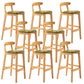 Modern Milk Tea Shop Low Back Stool Matte Finish Upholstered Bar Stools Green 8 Piece Set Clearhalo 'Bar Furniture' 'Bar Stools' 'bar_stools' 'furn' 'furn_bar_stools' 'Furniture' 'Kitchen & Dining Furniture' 5832373