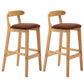 Modern Milk Tea Shop Low Back Stool Matte Finish Upholstered Bar Stools Coffee 2 Piece Set Clearhalo 'Bar Furniture' 'Bar Stools' 'bar_stools' 'furn' 'furn_bar_stools' 'Furniture' 'Kitchen & Dining Furniture' 5832386