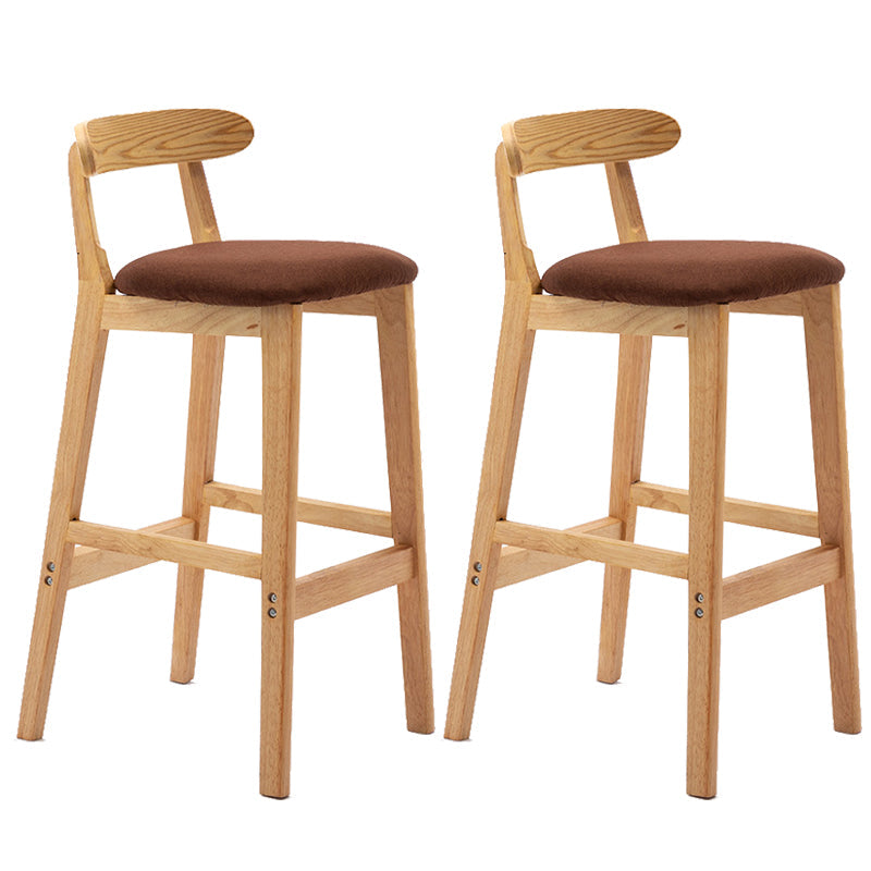 Modern Milk Tea Shop Low Back Stool Matte Finish Upholstered Bar Stools Coffee 2 Piece Set Clearhalo 'Bar Furniture' 'Bar Stools' 'bar_stools' 'furn' 'furn_bar_stools' 'Furniture' 'Kitchen & Dining Furniture' 5832386