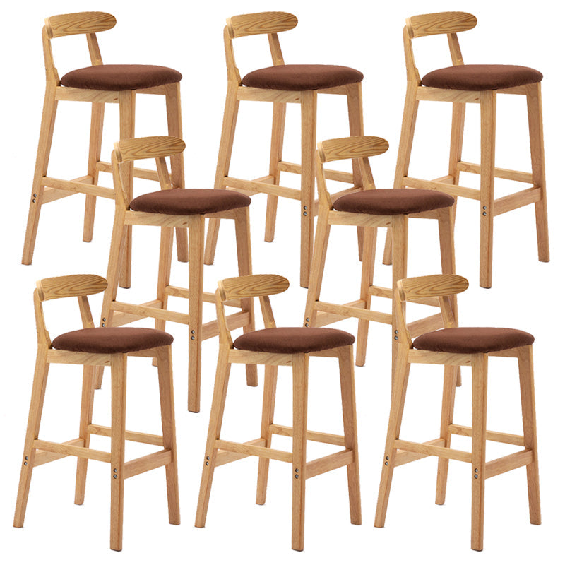 Modern Milk Tea Shop Low Back Stool Matte Finish Upholstered Bar Stools Coffee 8 Piece Set Clearhalo 'Bar Furniture' 'Bar Stools' 'bar_stools' 'furn' 'furn_bar_stools' 'Furniture' 'Kitchen & Dining Furniture' 5832389