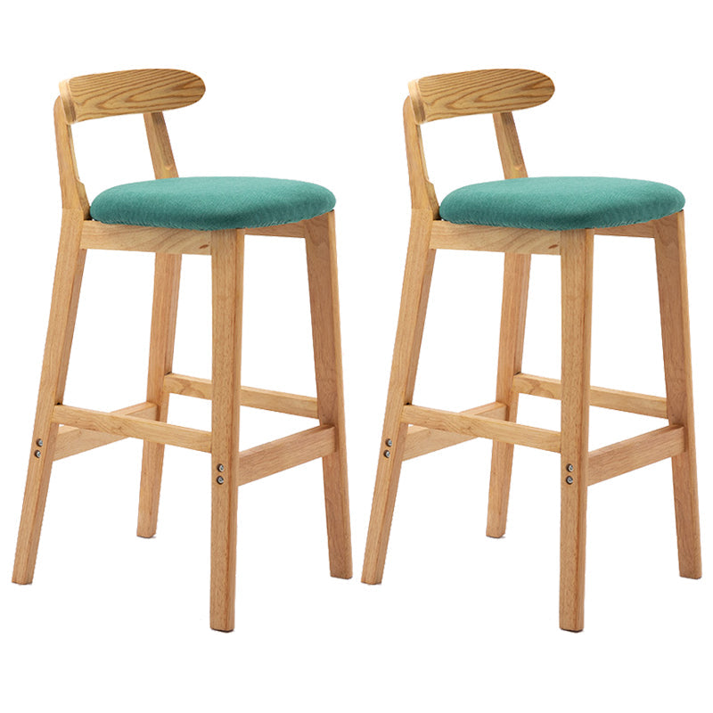 Modern Milk Tea Shop Low Back Stool Matte Finish Upholstered Bar Stools Mint Green 2 Piece Set Clearhalo 'Bar Furniture' 'Bar Stools' 'bar_stools' 'furn' 'furn_bar_stools' 'Furniture' 'Kitchen & Dining Furniture' 5832390