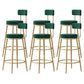 Scandinavian Round Seat Counter Stool Low Back Fabric Bar Stools Green 6 Piece Set Clearhalo 'Bar Furniture' 'Bar Stools' 'bar_stools' 'furn' 'furn_bar_stools' 'Furniture' 'Kitchen & Dining Furniture' 5832425