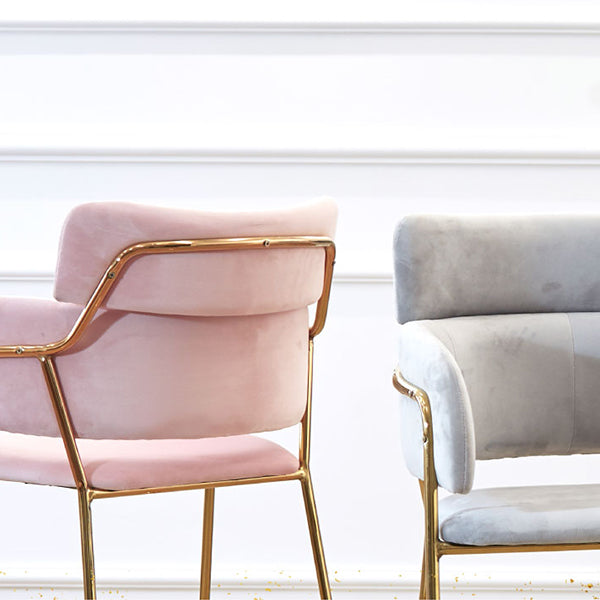 スカンジナビアのバケツシートバースツール生地の武装したバースツール4脚の脚