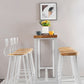 Contemporary Backless Counter Stool Pine Wood Armless Barstool with White Sled Base Clearhalo 'Bar Furniture' 'Bar Stools' 'bar_stools' 'furn' 'furn_bar_stools' 'Furniture' 'Kitchen & Dining Furniture' 5832541