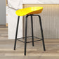 Plastic Bucket Seat Bar Stools Contemporary Low Back Barstool for Home