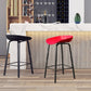 Plastic Bucket Seat Bar Stools Contemporary Low Back Barstool for Home