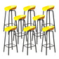 Plastic Bucket Seat Bar Stools Contemporary Low Back Barstool for Home