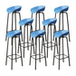 Plastic Bucket Seat Bar Stools Contemporary Low Back Barstool for Home