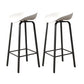 Plastic Bucket Seat Bar Stools Contemporary Low Back Barstool for Home