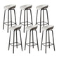 Plastic Bucket Seat Bar Stools Contemporary Low Back Barstool for Home