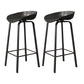 Plastic Bucket Seat Bar Stools Contemporary Low Back Barstool for Home