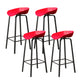Plastic Bucket Seat Bar Stools Contemporary Low Back Barstool for Home