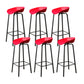 Plastic Bucket Seat Bar Stools Contemporary Low Back Barstool for Home