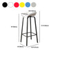 Plastic Bucket Seat Bar Stools Contemporary Low Back Barstool for Home