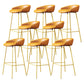Faux Leather Bucket Seat Barstool Scandinavian Low Back Bar Stools