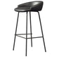 Faux Leather Bucket Seat Barstool Scandinavian Low Back Bar Stools