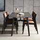 Modern Rectangle Dinette Set 1/4/5/7 Pieces Black Stone Top Indoor Dining Set Clearhalo 'Dining Room Sets' 'Dining Tables & Seating' 'dining_room_set' 'furn' 'furn_dining_room_set' 'Furniture' 'Kitchen & Dining Furniture' 5832828