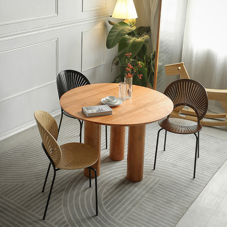 Set da pranzo in legno massiccio 1/2/3/4 pezzi tavolo da pranzo rotondo con sedie Windsor