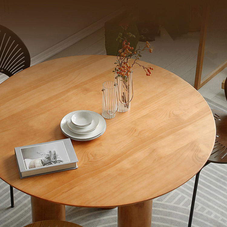 Set da pranzo in legno massiccio 1/2/3/4 pezzi tavolo da pranzo rotondo con sedie Windsor