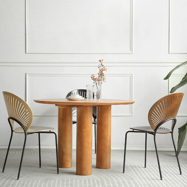 Set da pranzo in legno massiccio 1/2/3/4 pezzi tavolo da pranzo rotondo con sedie Windsor