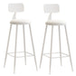 Scandinavian Metal Barstool Leather Barstools in Matte Finish for Indoor