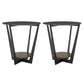 Industrial Accent Table Nightstand Lower Shelf Night Table for Bedroom Black Round 2 Piece Set Clearhalo 'Bedroom Furniture' 'furn' 'furn_night_stand' 'Furniture' 'night_stand' 'Nightstands' 5833097
