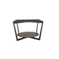 Industrial Accent Table Nightstand Lower Shelf Night Table for Bedroom Black Square 1 Piece Clearhalo 'Bedroom Furniture' 'furn' 'furn_night_stand' 'Furniture' 'night_stand' 'Nightstands' 5833113