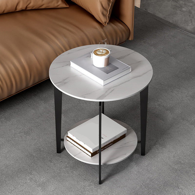 Mesa de acento de piedra de 21.65 "Table de noche de 2 años Night Table Mesa