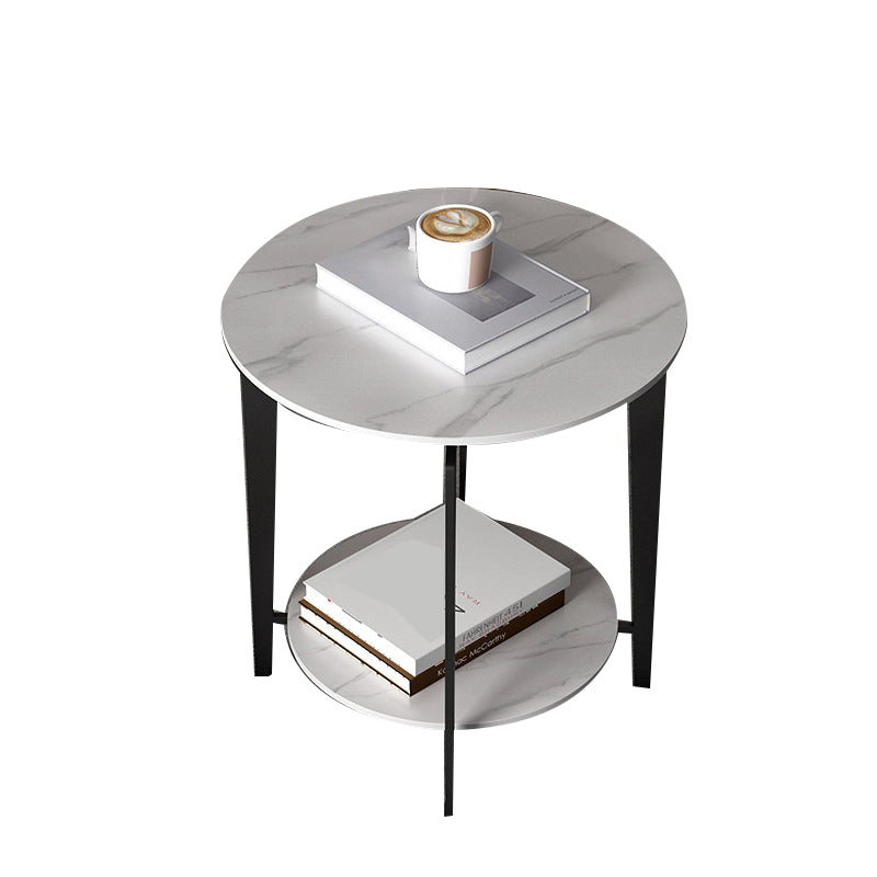 Mesa de acento de piedra de 21.65 "Table de noche de 2 años Night Table Mesa